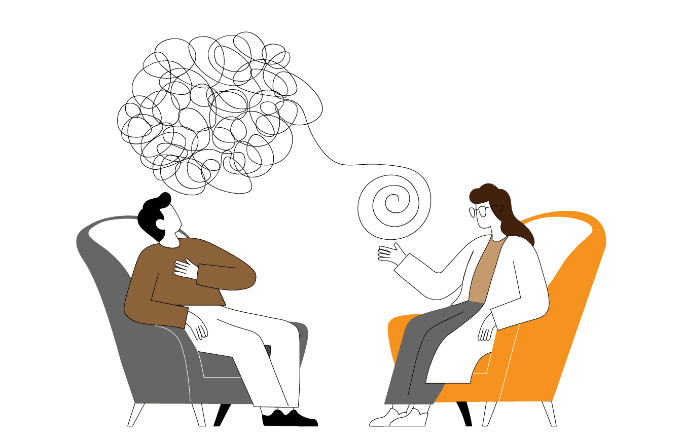 Therapy session illustration